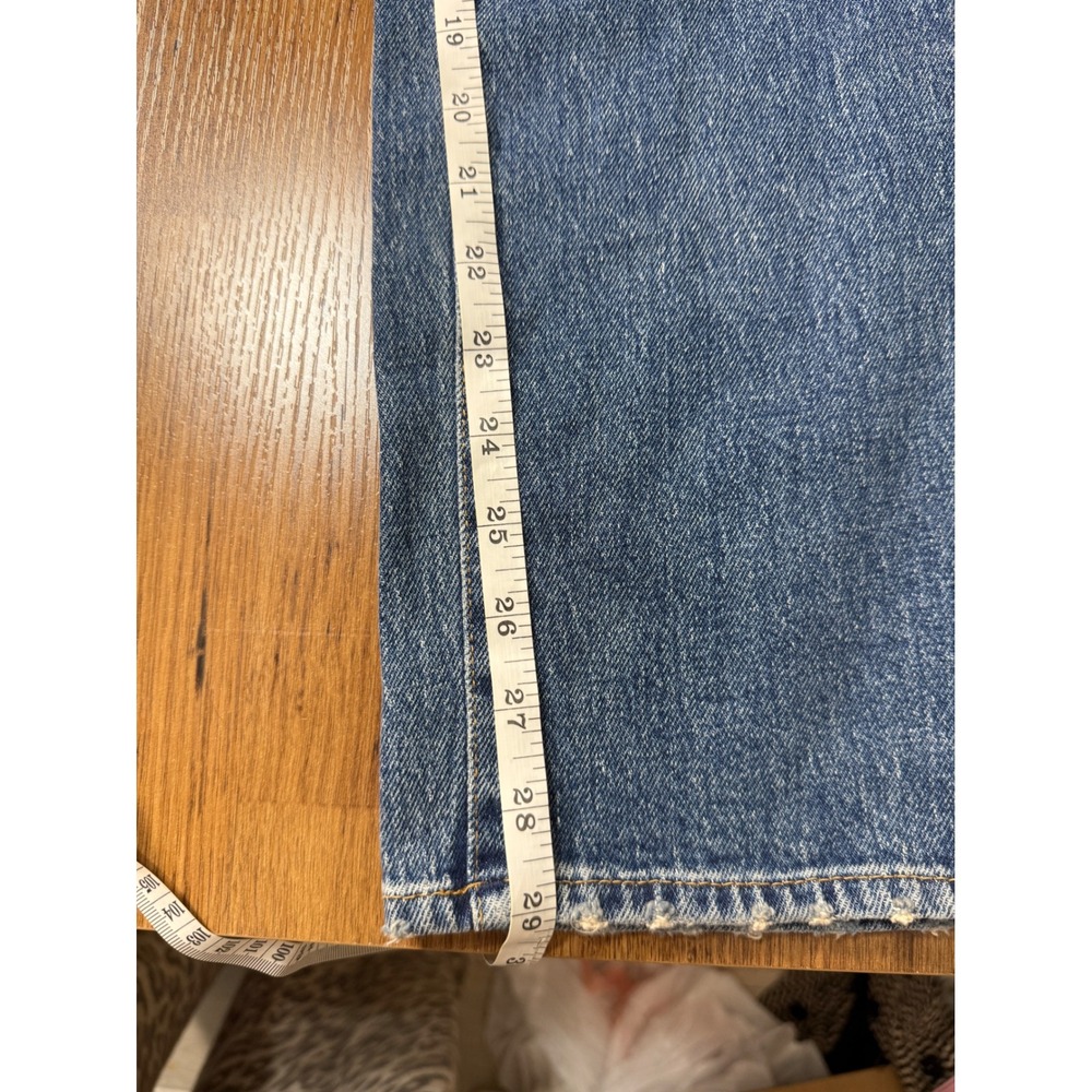 7 For All Mankind Low Cigarette Jeans Women 28 Blue NWT Straight Leg Denim - Picture 6 of 6